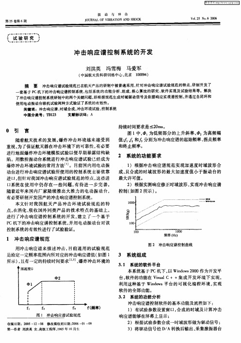 冲击响应谱控制系统的开发