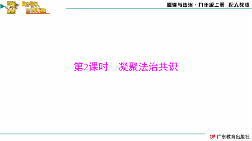 同步导学与优化训练道德与法治九年级上册第二单元第四课第2课时凝聚法治共识