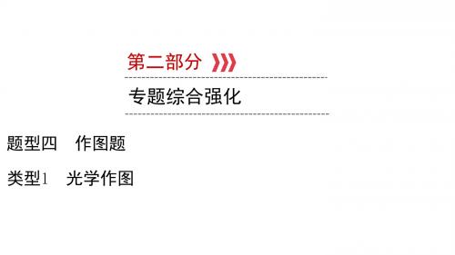 2019陕西中考物理新设计三轮题型突破课件题型四作图题类型1
