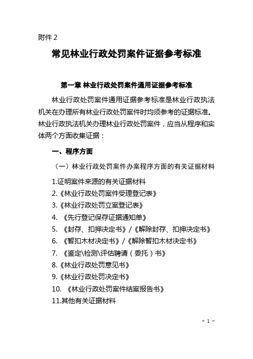 几种常见林业行政处罚案件证据标准-Beihai