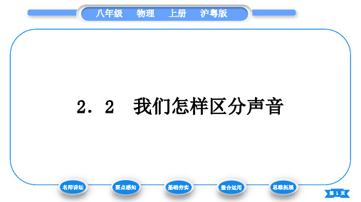 粤沪版八年级物理上第二章声音与环境2