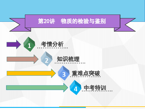 2020广东中考化学高分总复习(课件)第20讲 物质的检验和鉴别(共47张PPT)