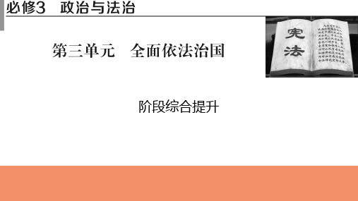 2025年高考政治一轮复习课件必修3政治与法治阶段综合提升