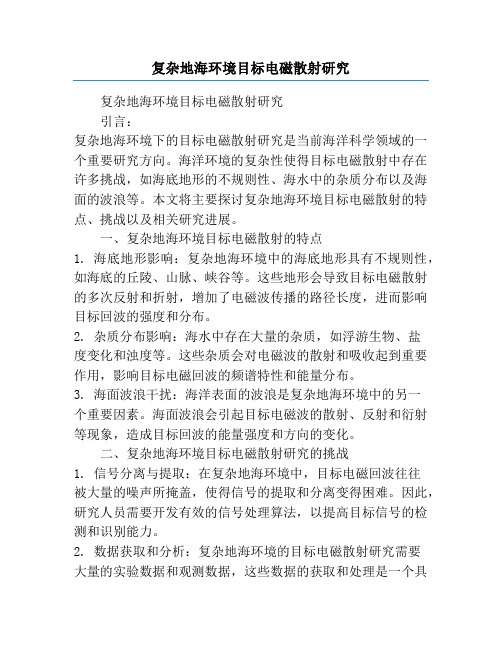 复杂地海环境目标电磁散射研究