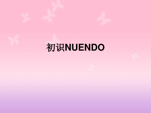 NUENDO的应用