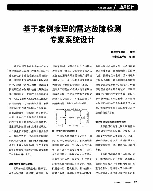 基于案例推理的雷达故障检测专家系统设计