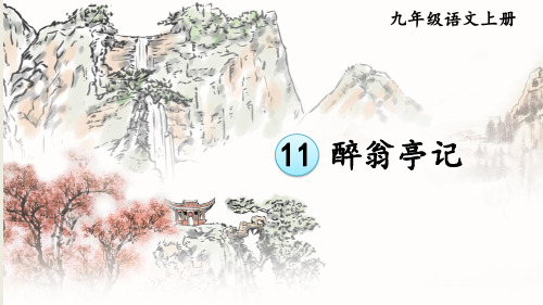 九年级语文上册 11 醉翁亭记【考点精讲版】
