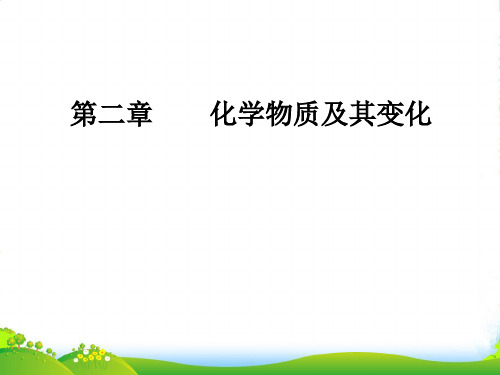 金学案高中化学一轮复习课件：第二章第1节物质的组成、性质和分类