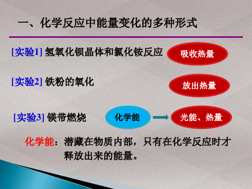 沪科版化学高一上册-4.2.1 化学反应中的热效应  课件     _2