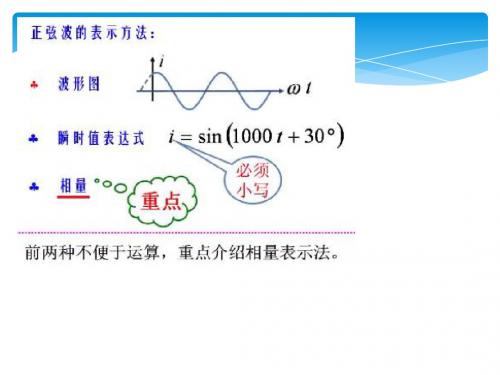 电工基础049.第49课时.正弦量的相量表示