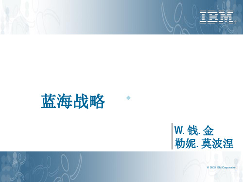 IBM蓝海战略精解(优秀)