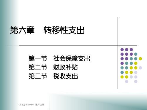 第六章__转移性支出