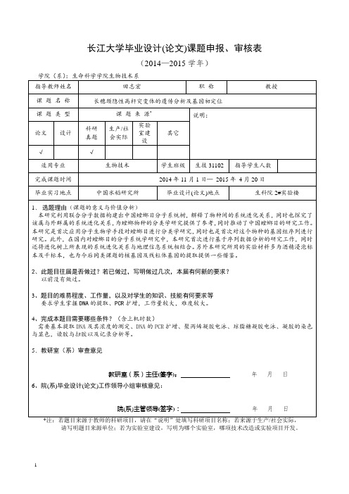 王冬喜审核表