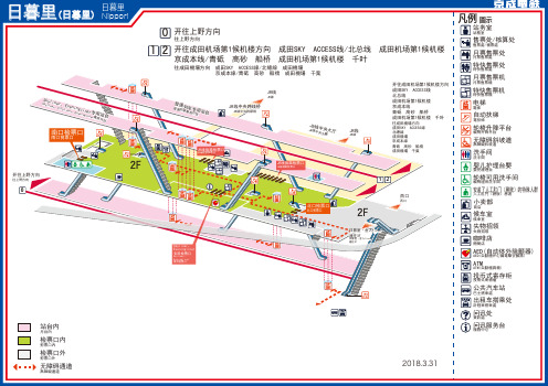 京成电铁日暮里站指示路线