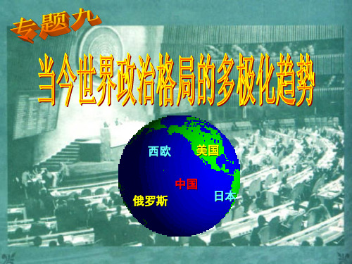 当今世界政治格局的多极化趋势课件