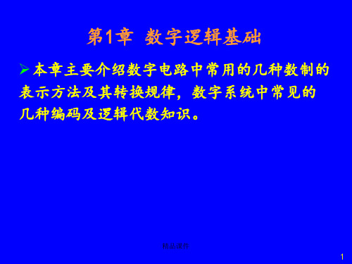 第1章数字逻辑基础