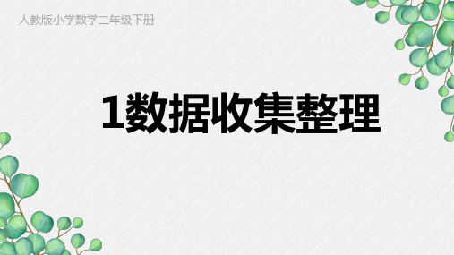 人教版小学数学二年级下册1.1数据收集整理