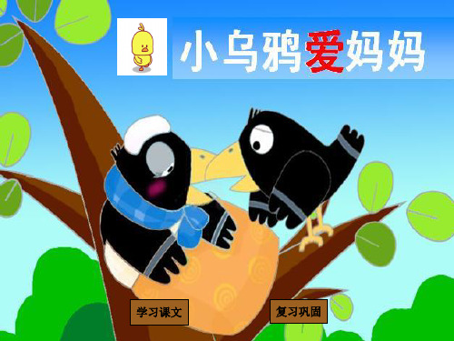 小乌鸦爱妈妈 ppt课件