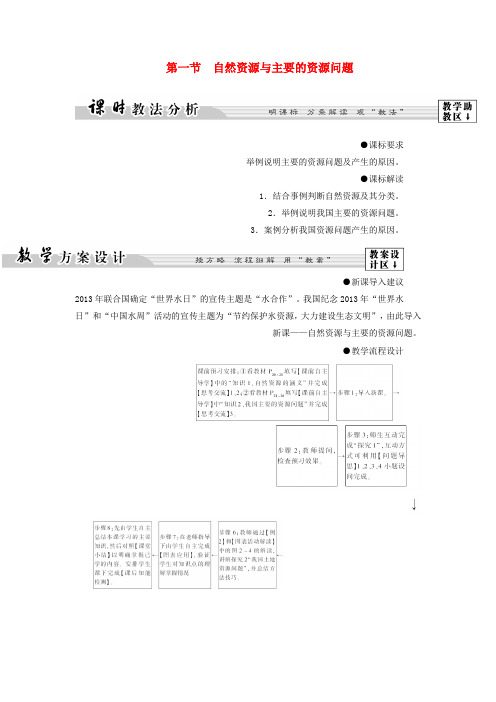 高中地理第2章自然资源保护第1节自然资源与主要的资源问题学案湘教版选修6