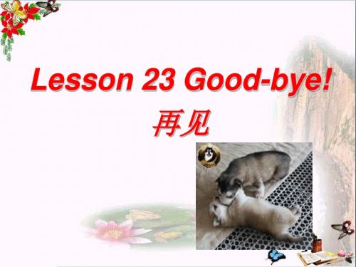 六年级英语下册Lesson23《Good_bye》 优秀课件1(新版)冀教版(三起)