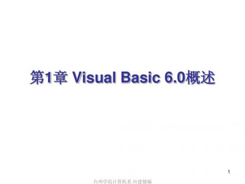 第1章_Visual_Basic_6.0概述