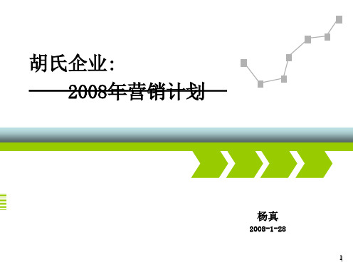 学习资料-胡氏企业营销计划-114P