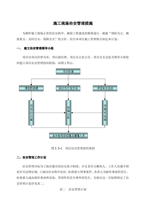 施工现场治安管理措施