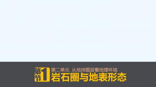 2018-2019学年高中地理鲁教版必修一课件：2.1岩石圈与地表形态.课时1