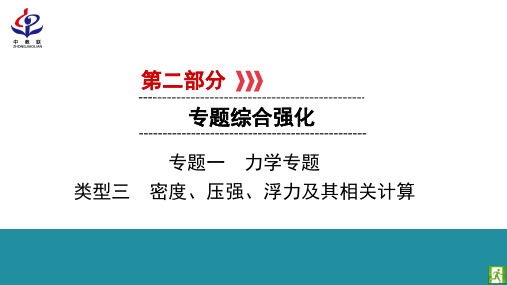 中考物理专题 密度 压强 浮力