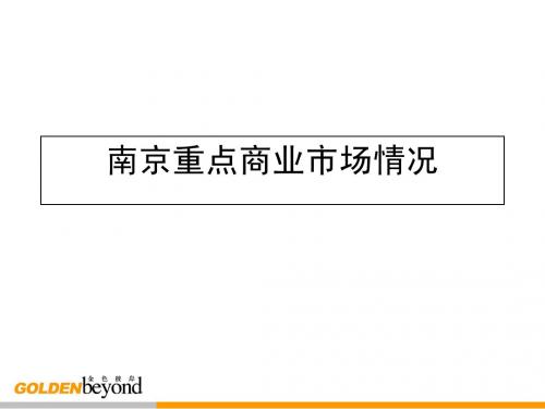 南京重点商业市场情况