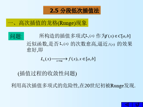 分段低次插值法5