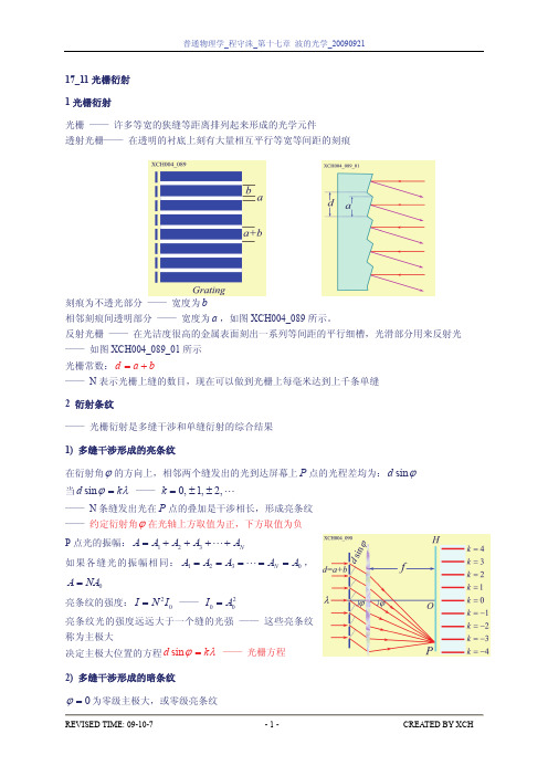 光栅衍射