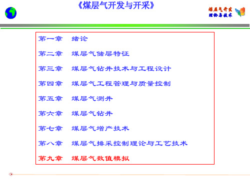 第九章 煤层气数值模拟