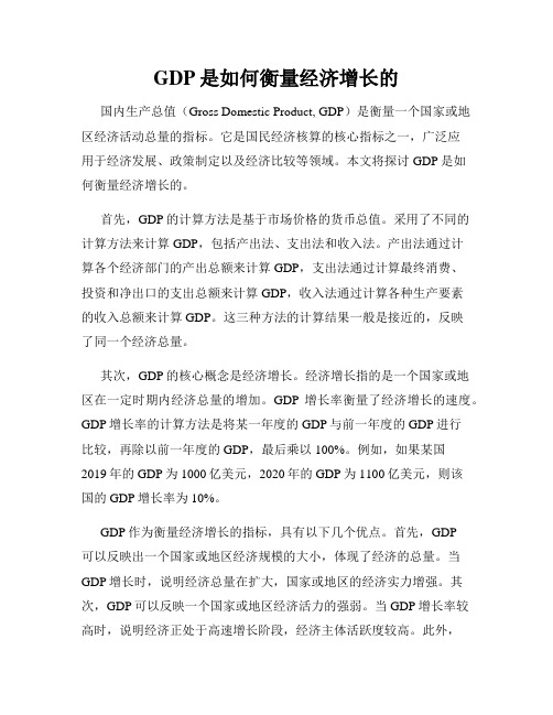 GDP是如何衡量经济增长的