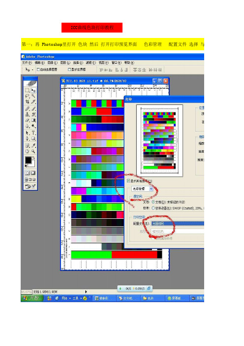 icc曲线色块打印教程