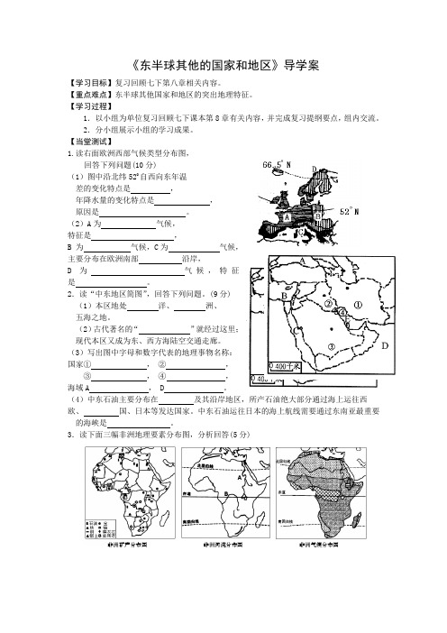 东半球的其他国家和地区