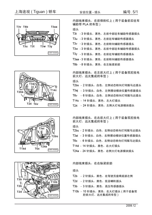 上海途观 ( Tiguan ) 轿车安装位置_05_插头安装位置