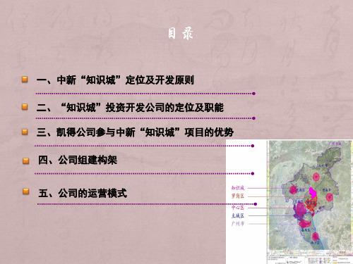 广州中新知识城投资开发有限公(中方公司)组建及运作方案-新1