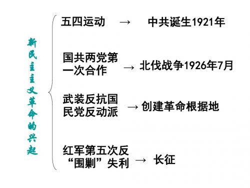 八年级历史新民主主义革命的兴起(1)(201908)