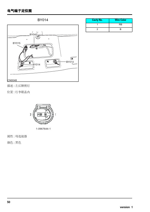 湖南万通汽修学校,上汽荣威维修手册-连接器14