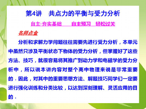 高考物理一轮总复习课件共点力的平衡与受力分析.ppt