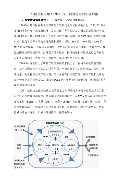 小微企业应用ISO9001提升质量管理的实施指南-精品