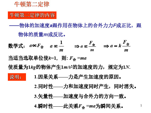 高一物理牛顿第二定律2