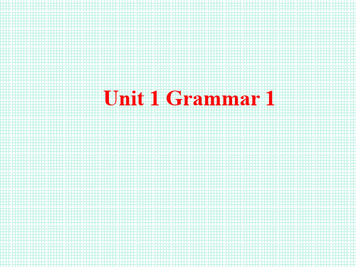 牛津译林版七年级英语上册Unit1 Grammar1语法课件 (共41张PPT)