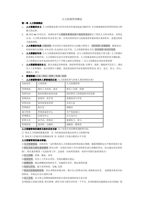 人力资源管理概论-董克用版