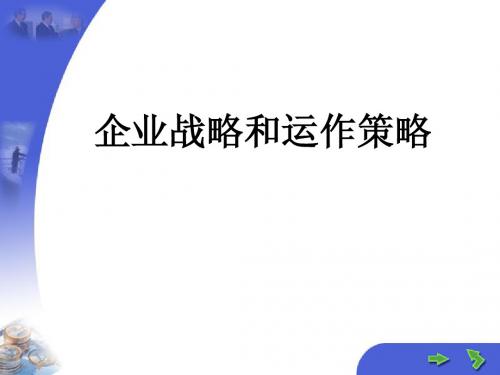 2.企业战略和运作策略