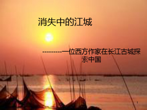 消失中的江城PPT课件