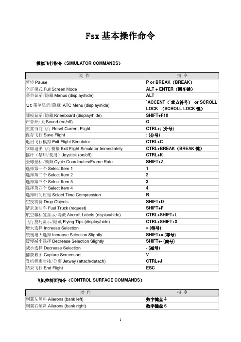 fsx基本操作命令