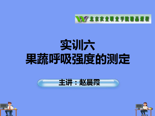 实训六 果蔬呼吸强度的测定2021精选PPT