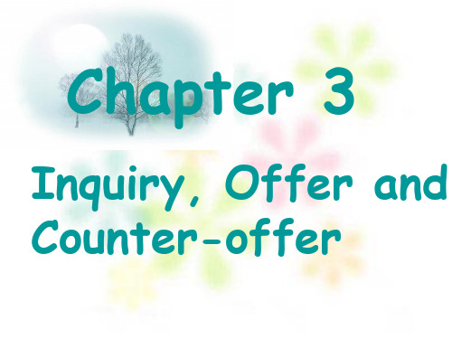 uint 3 inquiry offer and counterofferPPT课件